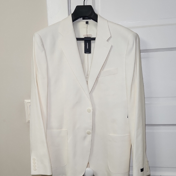 Express Men's Cream Blazer - Picture 1 of 7